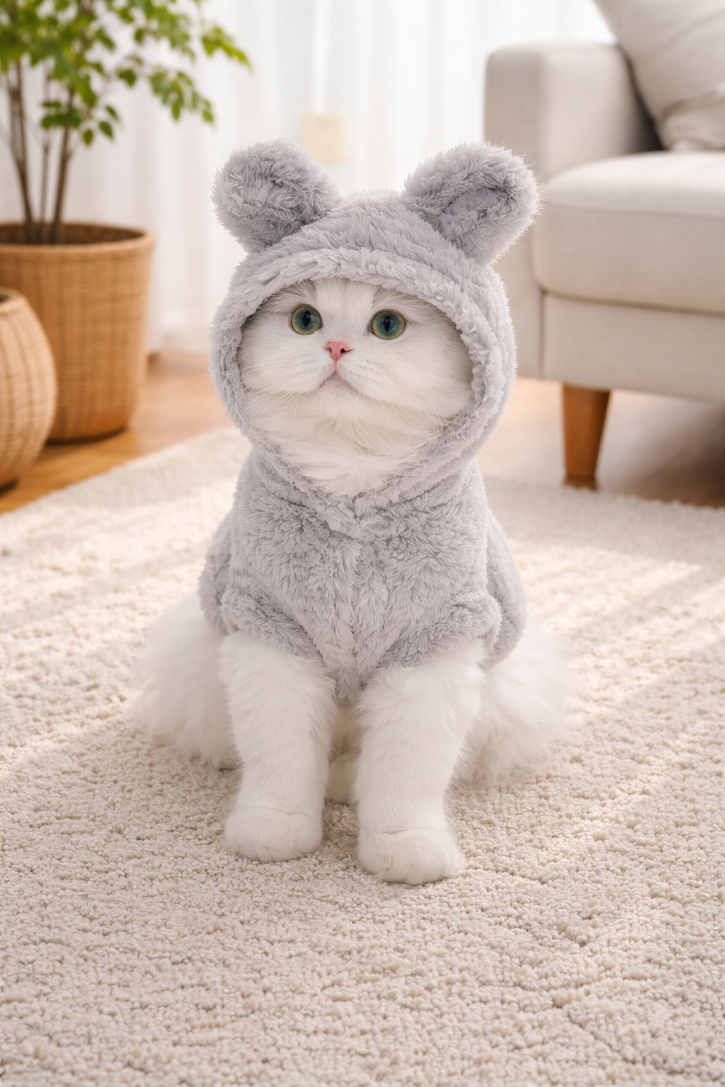 Soft Fleece Pet Hoodie Coat for Small & Medium Dogs and Cats 🐾