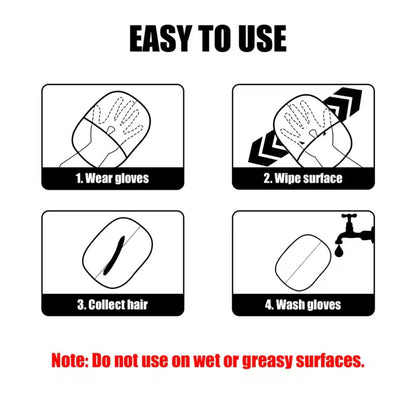 Reusable Pet Hair Removal Glove – Dogs & Cats, Removes Hair from Carpets, Sofas & Clothes.