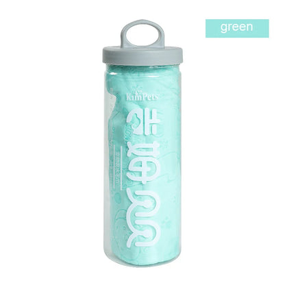 Ultra-Absorbent Pet Bath Towel – Quick-Dry, Soft & Lint-Free with Storage Bucket 🐾