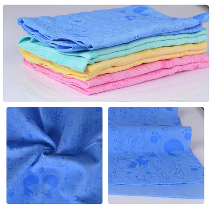 Ultra-Absorbent Pet Bath Towel – Quick-Dry, Soft & Lint-Free with Storage Bucket 🐾