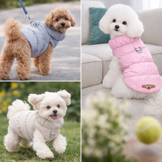 Soft Warm Winter Dog Jacket for Small & Medium Dogs