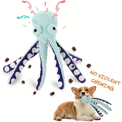Pet Sniff Toy Pet Plush Toy Cat Dog Voice Octopus Shell Puzzle Toy Squeaky Dog Teeth Cleaning Chew Toy Pet Supplies