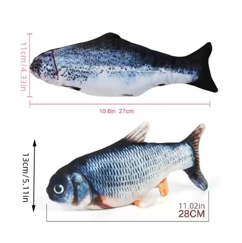 Interactive Electric Floppy Fish Toy for Cats & Dogs