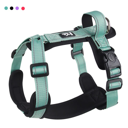 Adjustable Reflective Dog Harness with Handle for Small & Medium Dogs 🐶