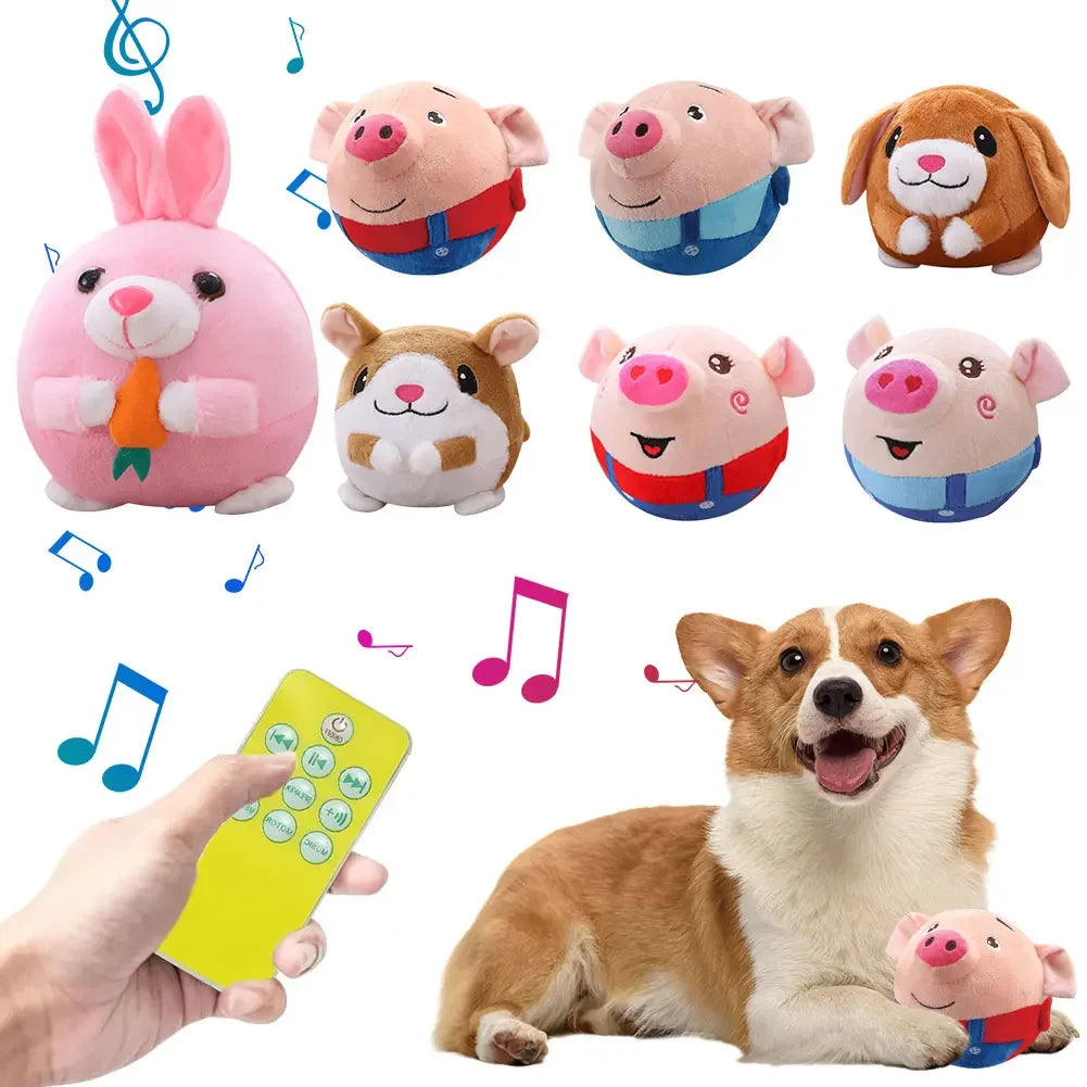 Interactive Electronic Bouncing Dog Toy Ball with Music