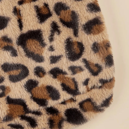 Leopard Plush Dog Hoodie for Small & Medium Dogs