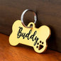 Bone Shaped Personalized Pet ID Tag for Dogs & Cats – Anti-Lost Collar Pendant with Free Engraving