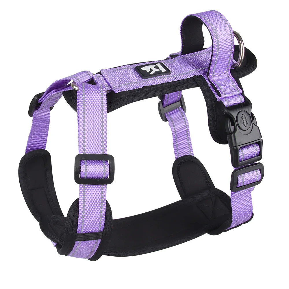 Adjustable Reflective Dog Harness with Handle for Small & Medium Dogs 🐶