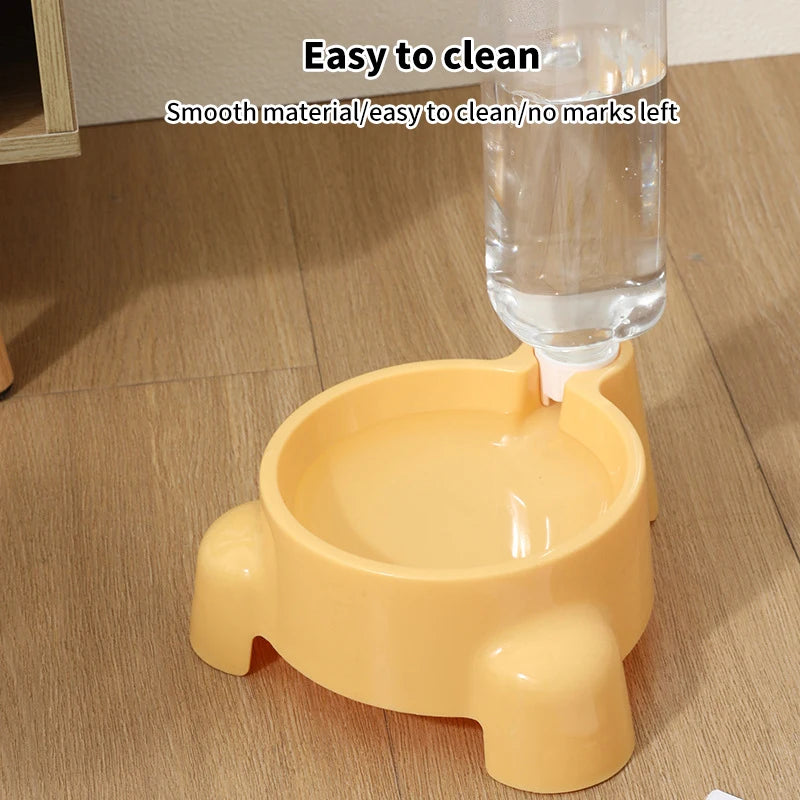 Automatic Pet Water Dispenser – Single Bowl Drinking Bottle for Cats & Puppies 🐾