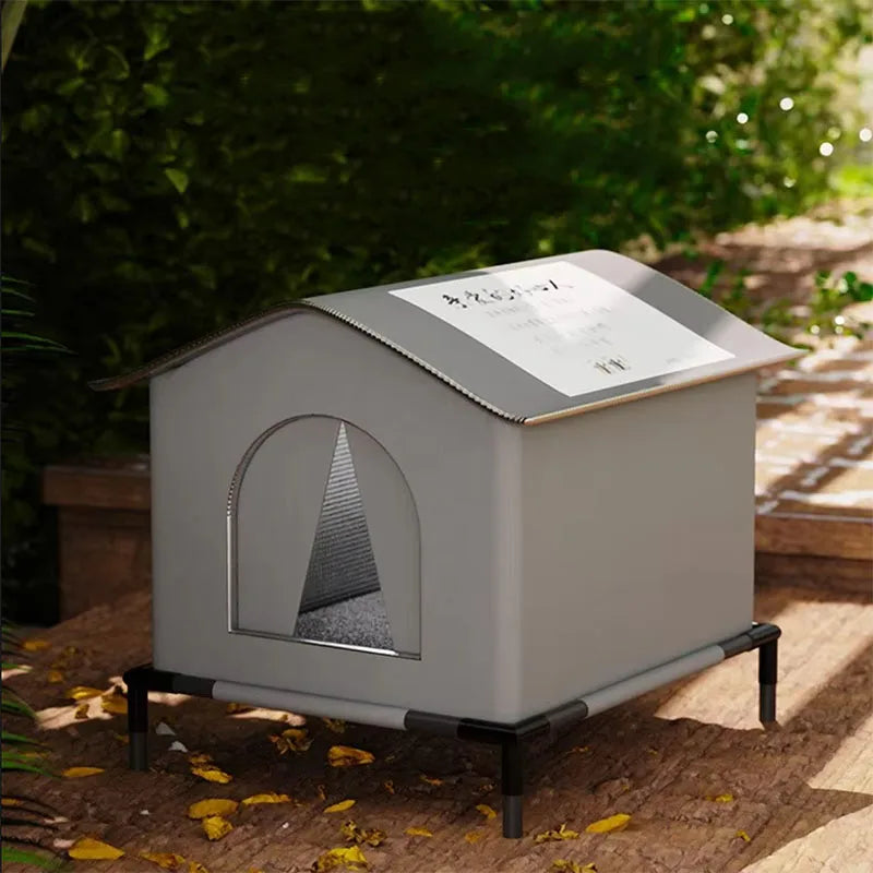 Waterproof Outdoor Pet House – Warm Foldable Sleeping Bed for Cats and Small Dogs