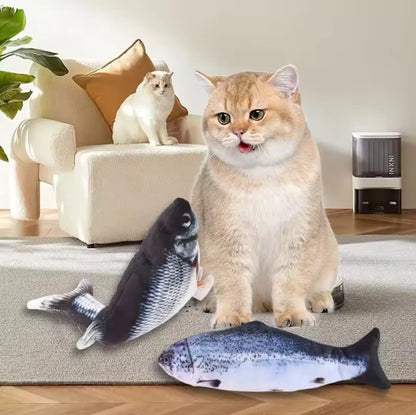 Interactive Electric Floppy Fish Toy for Cats & Dogs