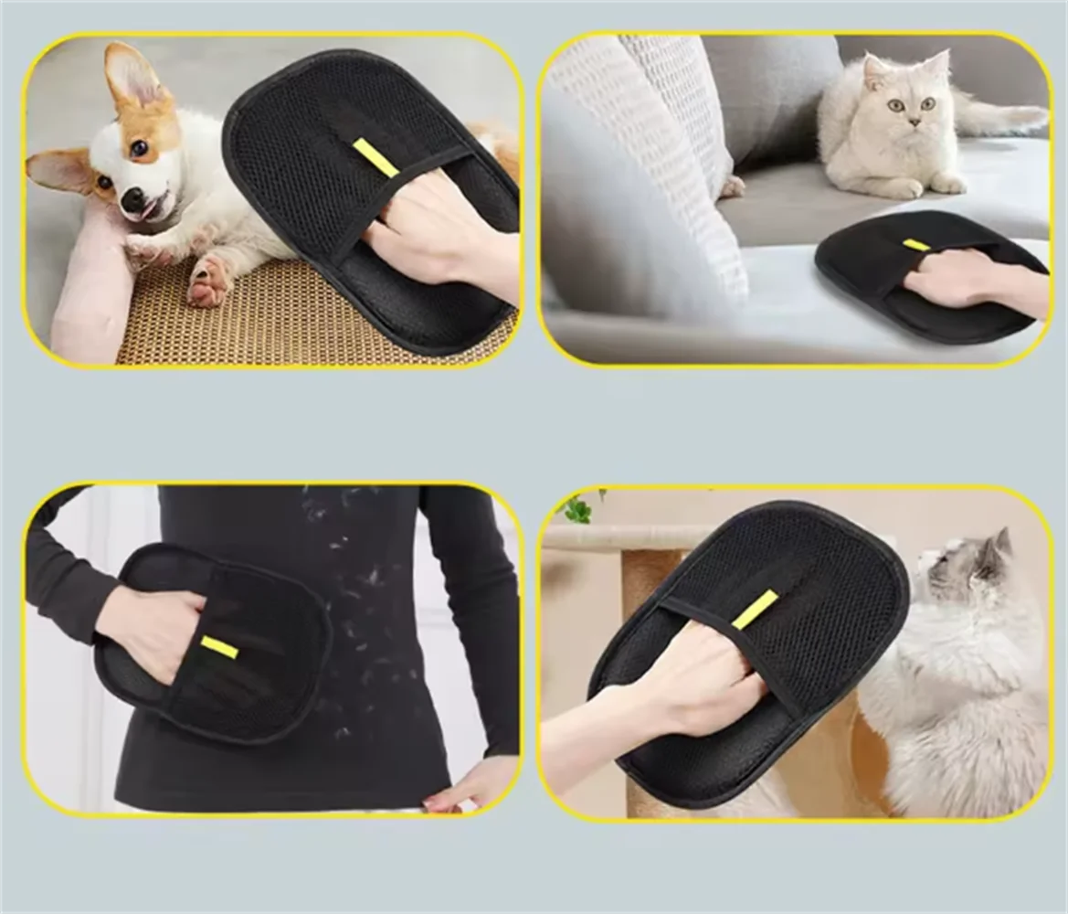 Reusable Pet Hair Removal Glove – Dogs & Cats, Removes Hair from Carpets, Sofas & Clothes.