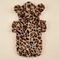 Leopard Plush Dog Hoodie for Small & Medium Dogs