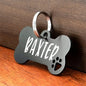 Bone Shaped Personalized Pet ID Tag for Dogs & Cats – Anti-Lost Collar Pendant with Free Engraving
