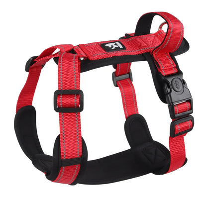 Adjustable Reflective Dog Harness with Handle for Small & Medium Dogs 🐶