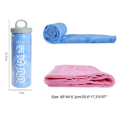 Ultra-Absorbent Pet Bath Towel – Quick-Dry, Soft & Lint-Free with Storage Bucket 🐾