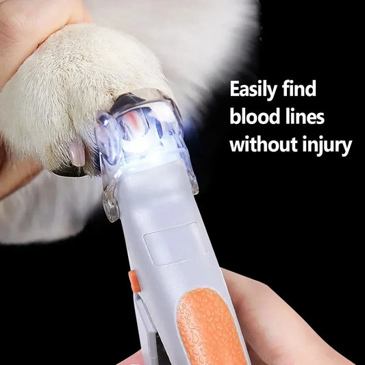 Professional Pet Nail Clippers with LED Light