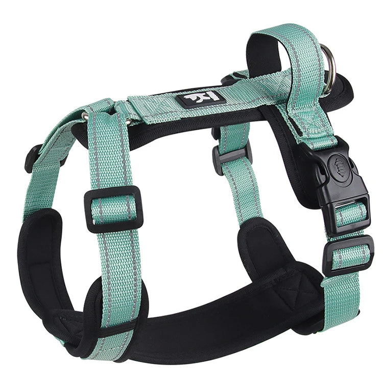 Adjustable Reflective Dog Harness with Handle for Small & Medium Dogs 🐶