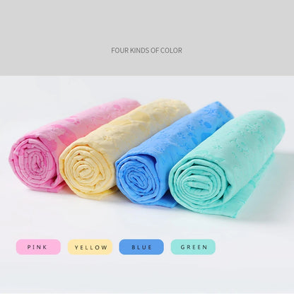 Ultra-Absorbent Pet Bath Towel – Quick-Dry, Soft & Lint-Free with Storage Bucket 🐾