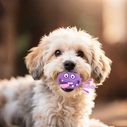 Pet Latex Toy Cartoon Alien Monster - Dog Chew Toy, Bite-Resistant, Squeaky, for Puppies Small Dogs, Teething Cleaning,