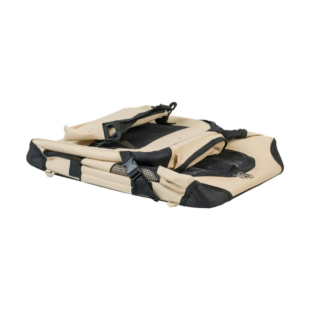 Folding Dog Crate Pet Travel Carrier - Beige