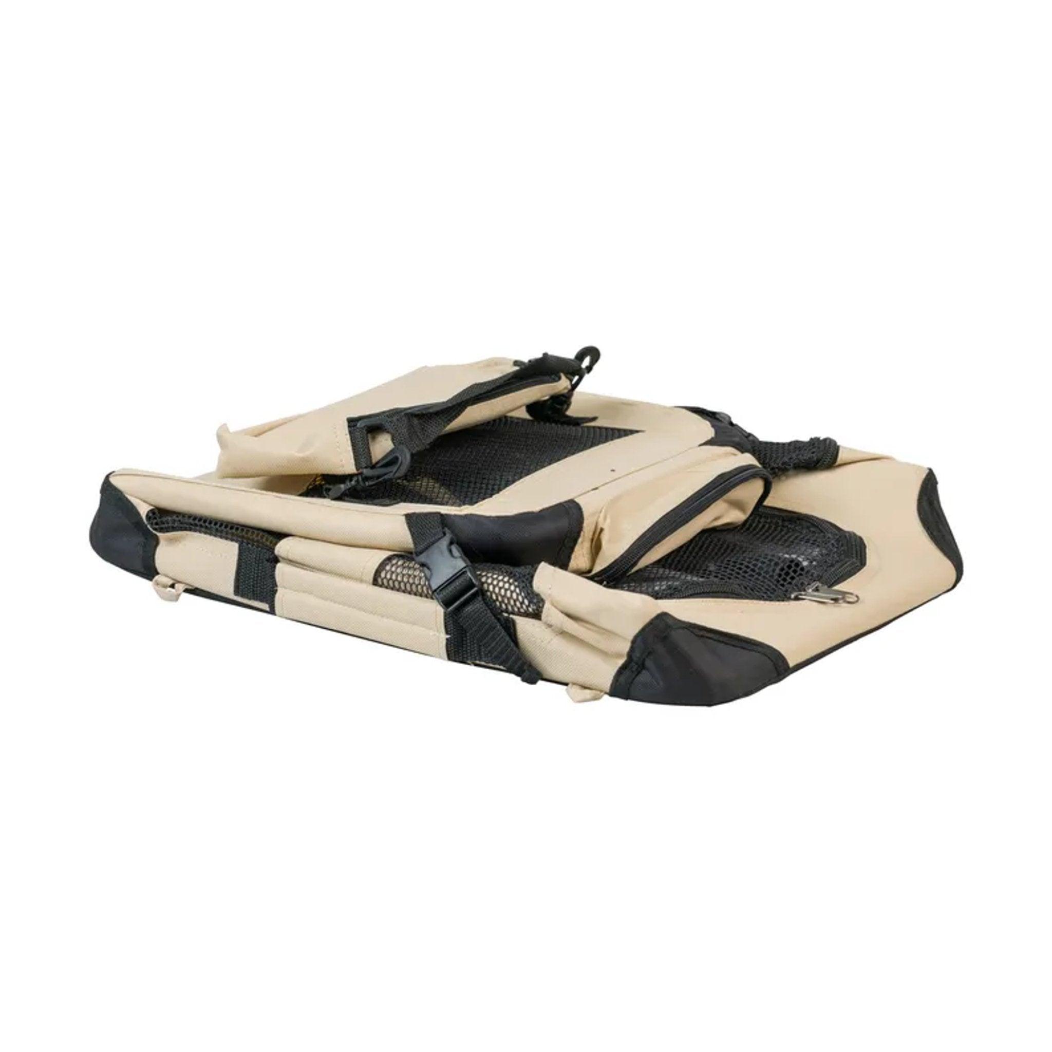 Folding Dog Crate Pet Travel Carrier - Beige