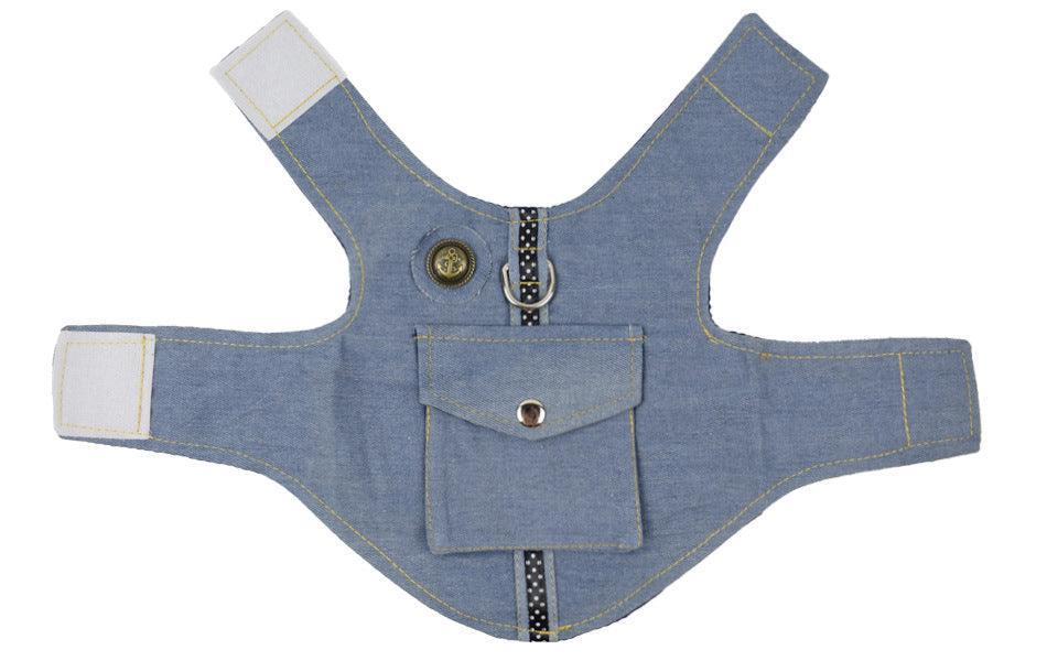 Denim Starry Sky Pet Vest Harness
