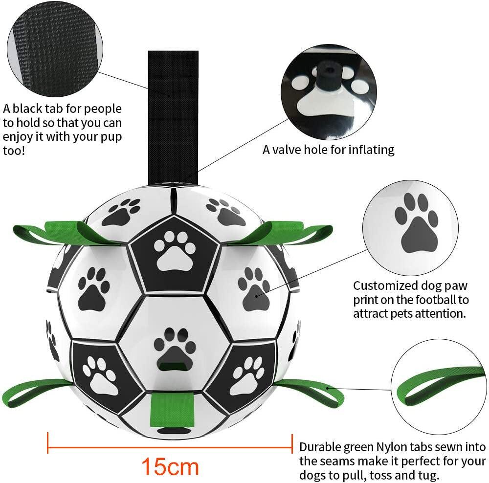 Interactive Dog Soccer Ball: Durable, Soft, And Engaging Pet Toy